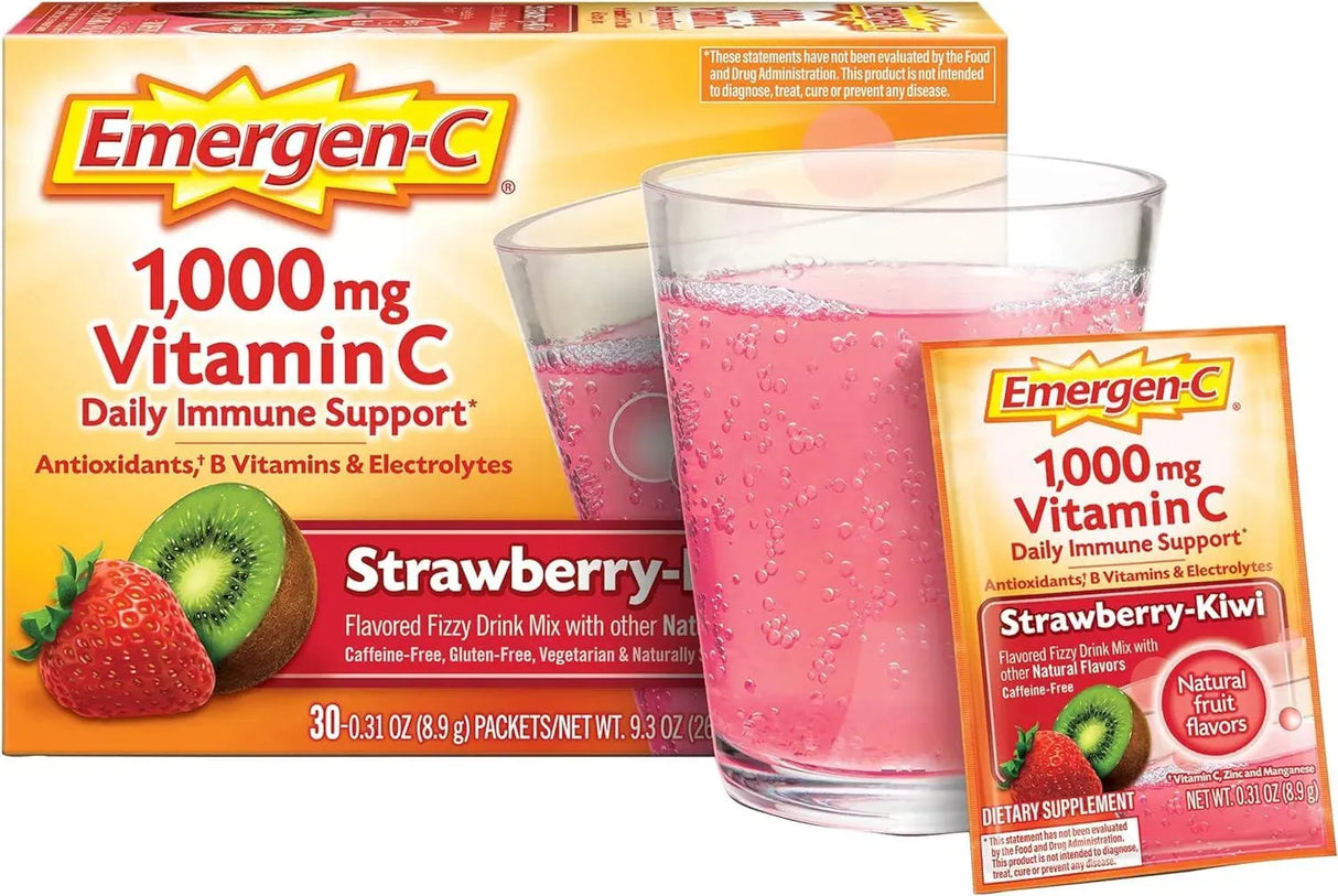 EMERGEN-C - Emergen-C 1000mg Vitamin C Powder 30 Paquetes - The Red Vitamin MX - Suplementos Alimenticios - {{ shop.shopifyCountryName }}