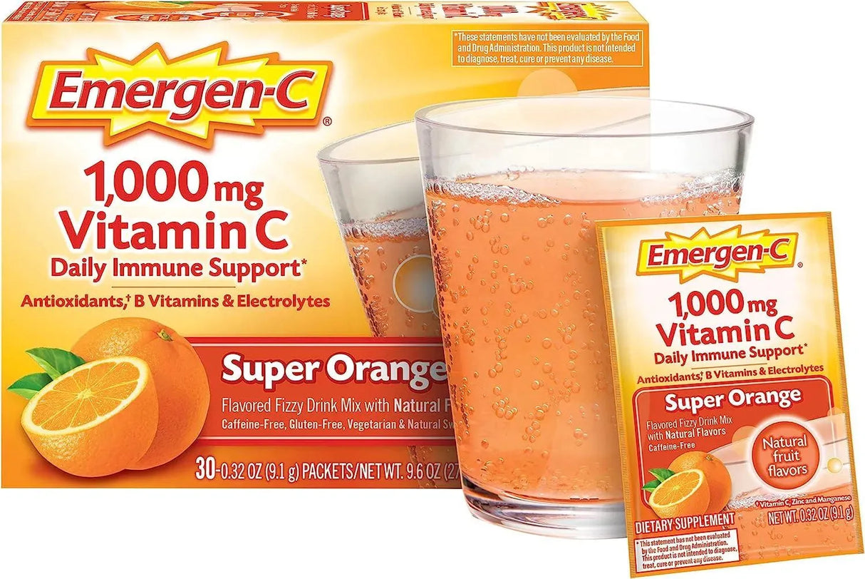 EMERGEN-C - Emergen-C 1000mg Vitamin C Powder 30 Paquetes - The Red Vitamin MX - Suplementos Alimenticios - {{ shop.shopifyCountryName }}