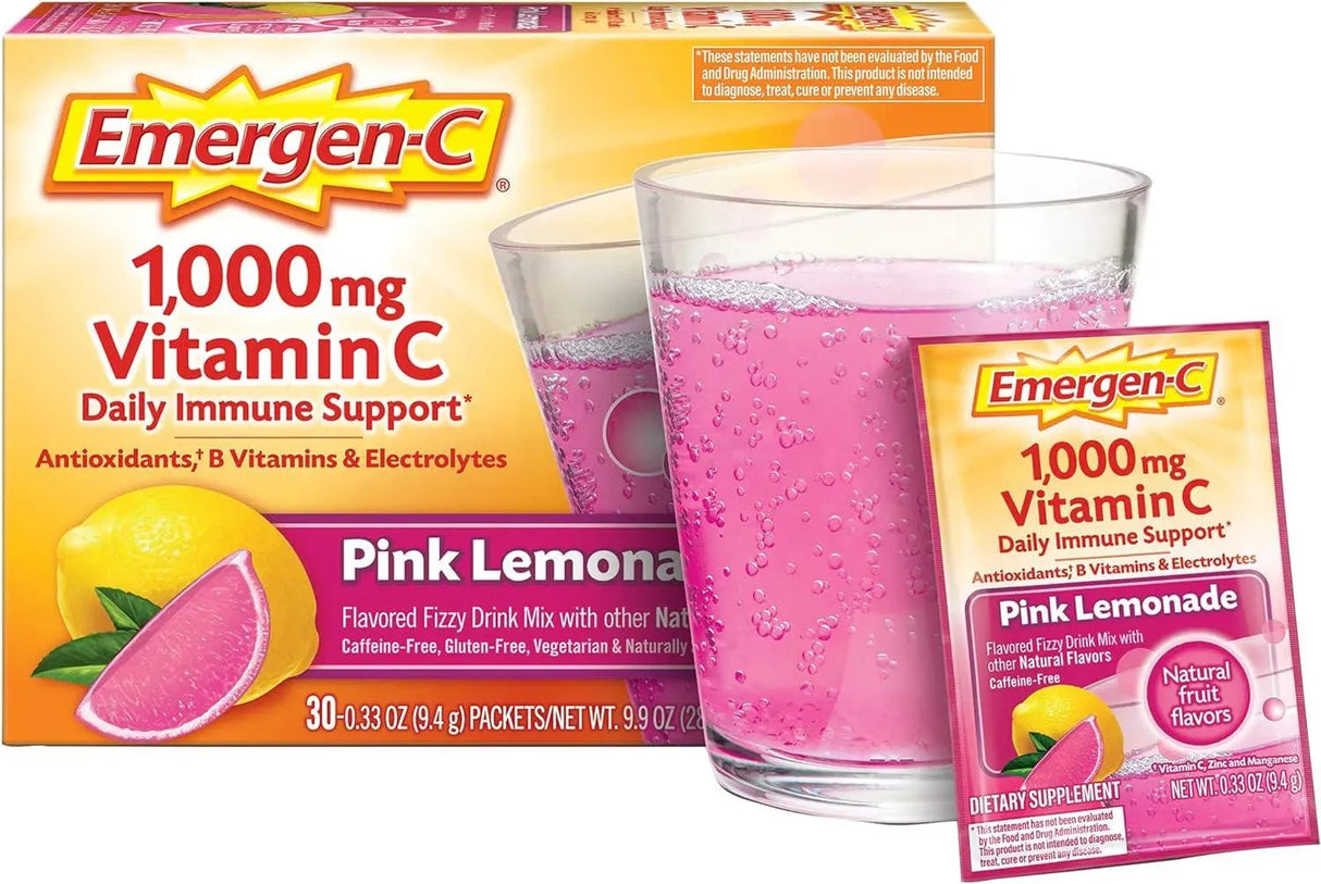 EMERGEN-C - Emergen-C 1000mg Vitamin C Powder 30 Paquetes - The Red Vitamin MX - Suplementos Alimenticios - {{ shop.shopifyCountryName }}
