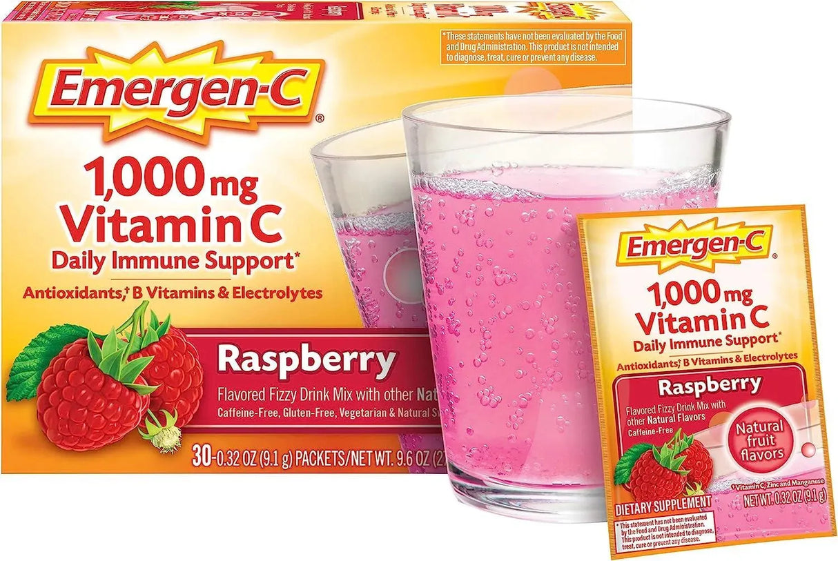 EMERGEN-C - Emergen-C 1000mg Vitamin C Powder 30 Paquetes - The Red Vitamin MX - Suplementos Alimenticios - {{ shop.shopifyCountryName }}