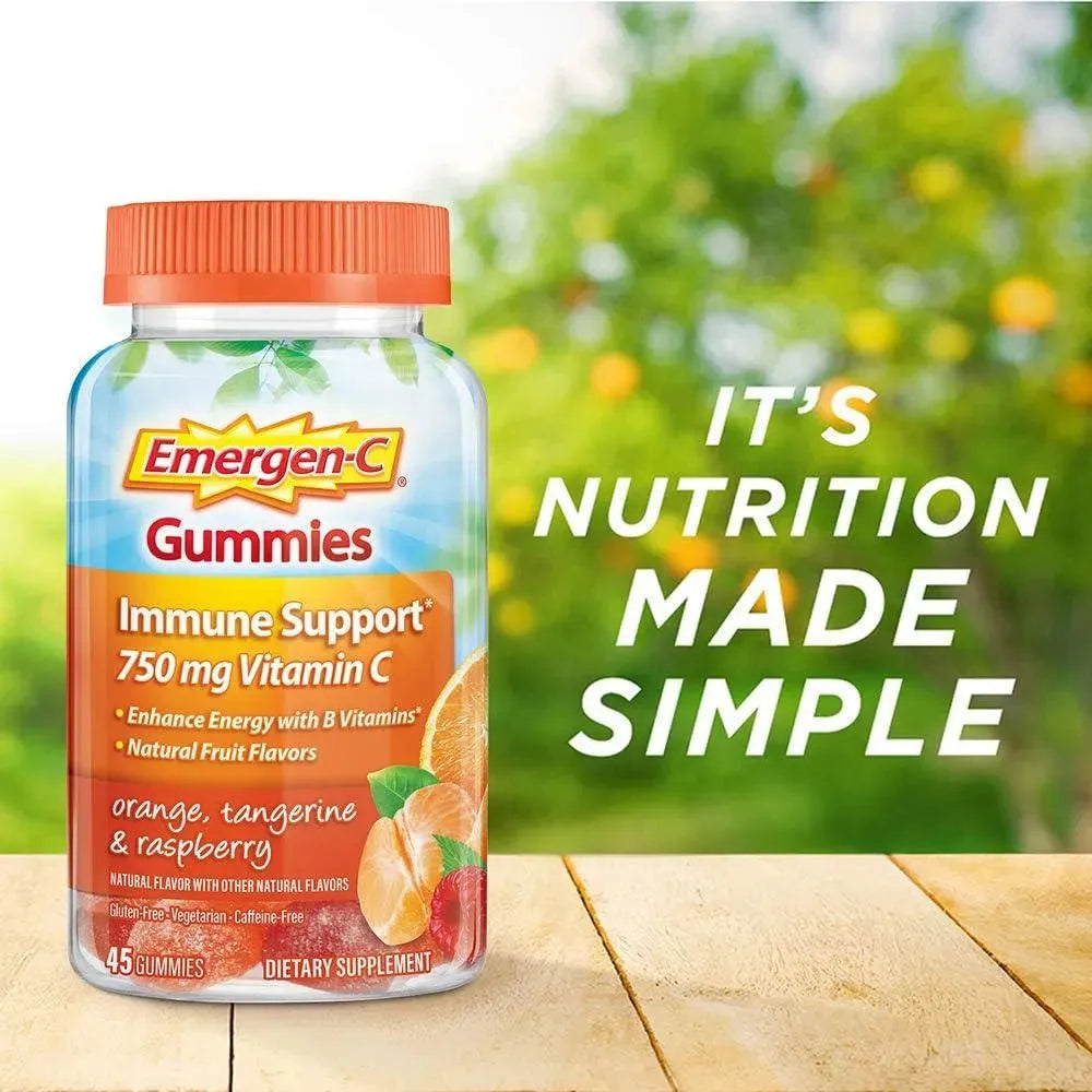 EMERGEN-C - Emergen-C 750Mg. Vitamin C Gummies 45 Gomitas - The Red Vitamin MX - Suplementos Alimenticios - {{ shop.shopifyCountryName }}