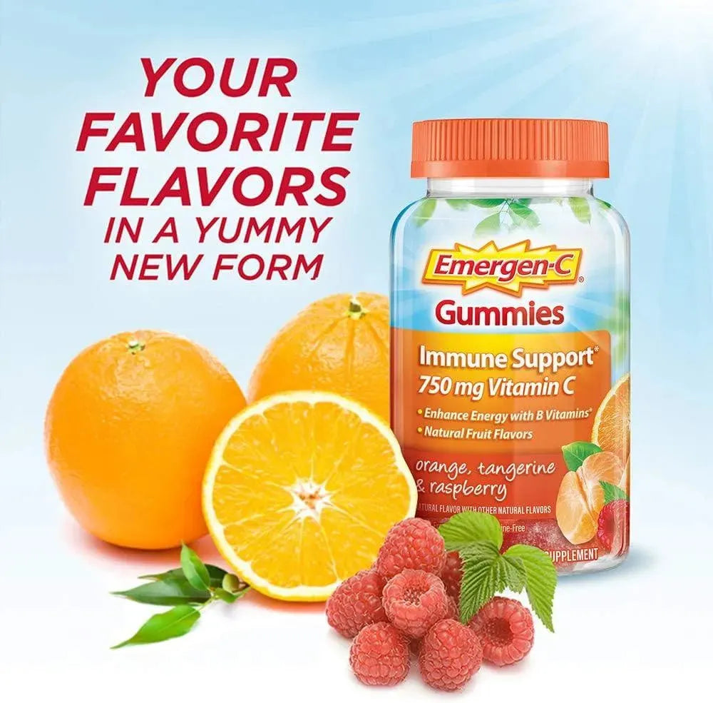 EMERGEN-C - Emergen-C 750Mg. Vitamin C Gummies 45 Gomitas - The Red Vitamin MX - Suplementos Alimenticios - {{ shop.shopifyCountryName }}
