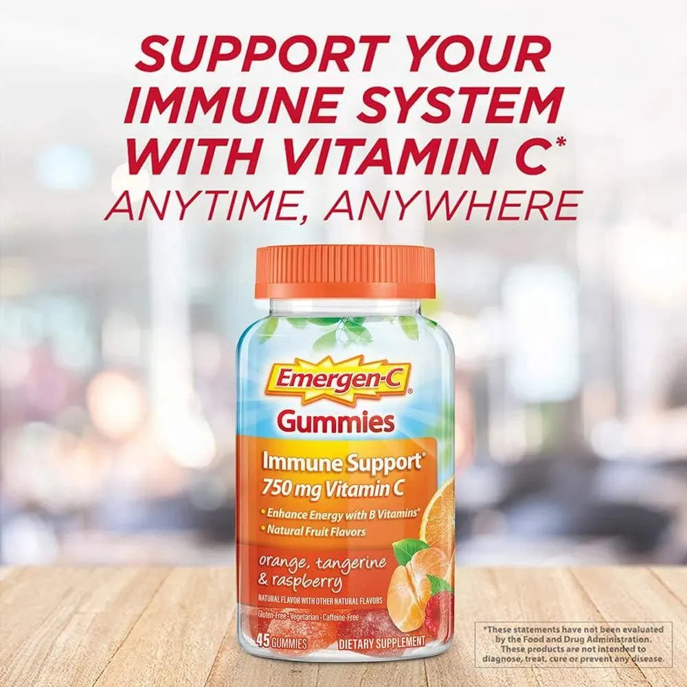 EMERGEN-C - Emergen-C 750Mg. Vitamin C Gummies 45 Gomitas - The Red Vitamin MX - Suplementos Alimenticios - {{ shop.shopifyCountryName }}