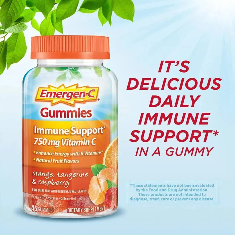 EMERGEN-C - Emergen-C 750Mg. Vitamin C Gummies 45 Gomitas - The Red Vitamin MX - Suplementos Alimenticios - {{ shop.shopifyCountryName }}