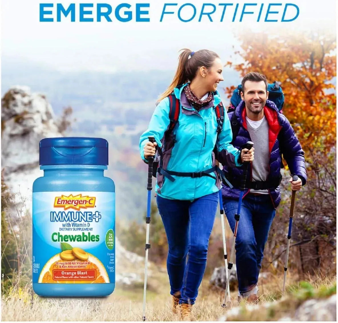 EMERGEN-C - Emergen-C Immune+ Chewables 1000Mg. Vitamin C with Vitamin D 42 Tabletas Masticables - The Red Vitamin MX - Suplementos Alimenticios - {{ shop.shopifyCountryName }}