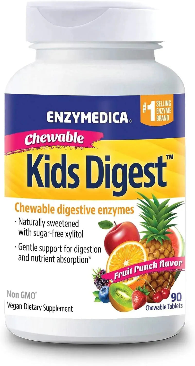 ENZYMEDICA - Enzymedica Kids Digest 90 Tabletas Masticables - The Red Vitamin MX - Suplementos Alimenticios - {{ shop.shopifyCountryName }}
