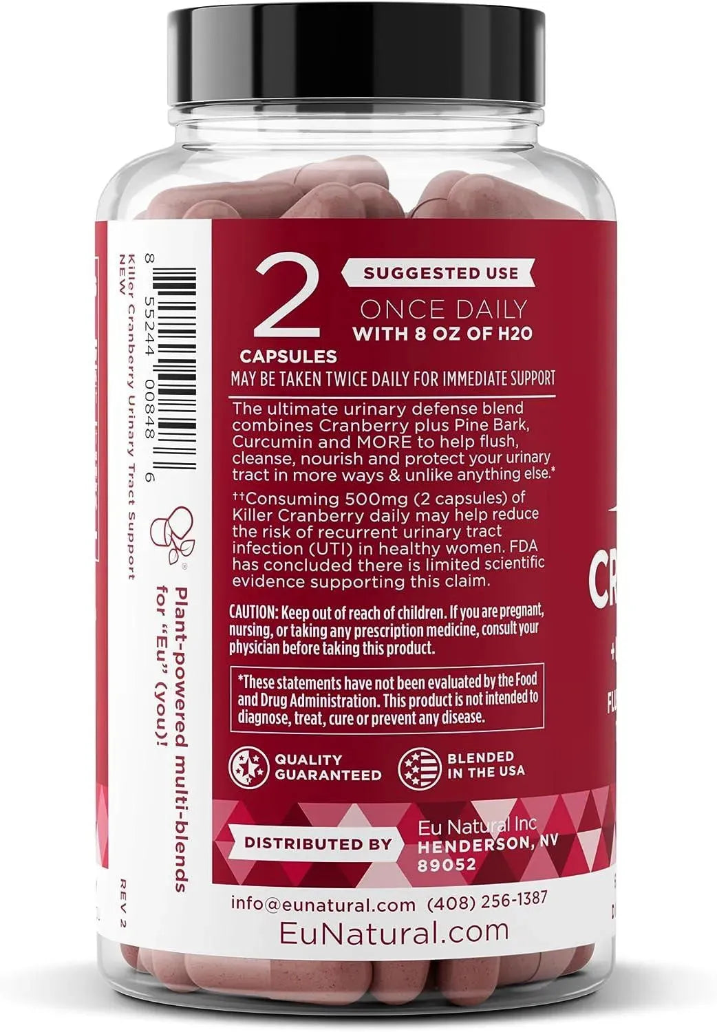 EU NATURAL - Eu Natural 9-In-1 Killer Cranberry Pills for Women 60 Capsulas - The Red Vitamin MX - Suplementos Alimenticios - {{ shop.shopifyCountryName }}