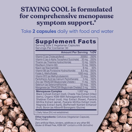 EU NATURAL - Eu Natural Staying Cool Menopause Supplements for Women 60 Capsulas Blandas - The Red Vitamin MX - Suplementos Alimenticios - {{ shop.shopifyCountryName }}
