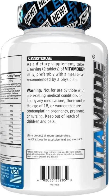 EVLUTION - EVL Advanced Daily Multivitamin for Men 60 Tabletas - The Red Vitamin MX - Suplementos Alimenticios - {{ shop.shopifyCountryName }}
