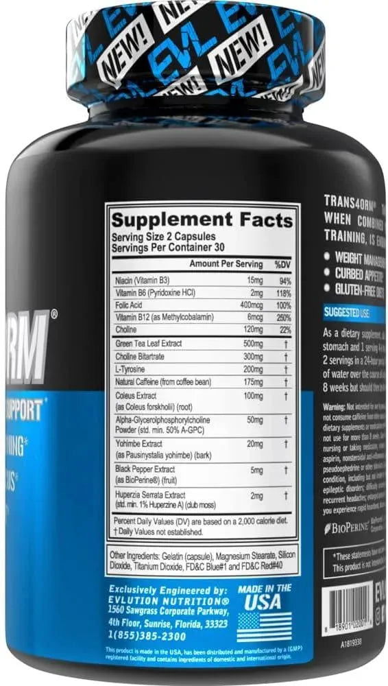 EVLUTION - EVL Thermogenic Fat Burner Pills 60 Capsulas - The Red Vitamin MX - Suplementos Alimenticios - {{ shop.shopifyCountryName }}