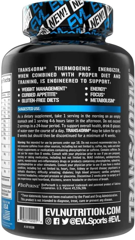 EVLUTION - EVL Thermogenic Fat Burner Pills 60 Capsulas - The Red Vitamin MX - Suplementos Alimenticios - {{ shop.shopifyCountryName }}