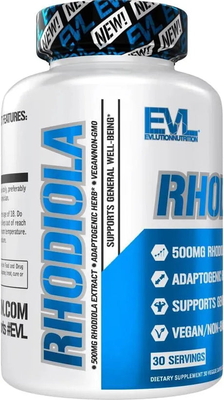 EVLUTION - Evlution Herbal Adaptogen Rhodiola Rosea 500Mg. 30 Capsulas - The Red Vitamin MX - Suplementos Alimenticios - {{ shop.shopifyCountryName }}