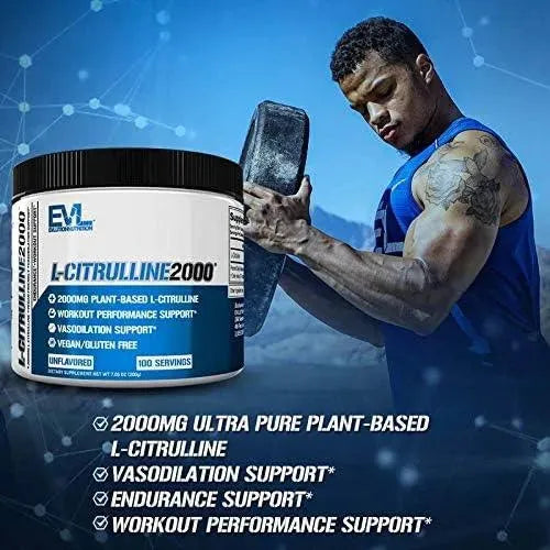EVLUTION - Evlution L-Citrulline2000 Nitric Oxide Pre Workout Powder 200Gr. - The Red Vitamin MX - Suplementos Alimenticios - {{ shop.shopifyCountryName }}