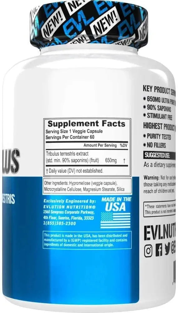 EVLUTION - Evlution Pure Tribulus Terrestris for Men 60 Capsulas - The Red Vitamin MX - Suplementos Alimenticios - {{ shop.shopifyCountryName }}