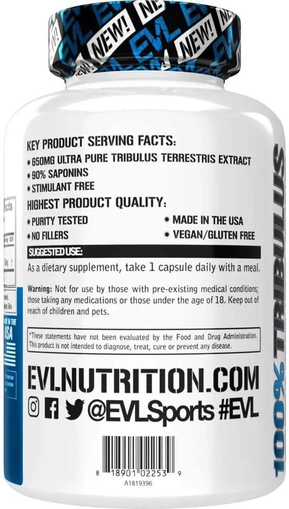 EVLUTION - Evlution Pure Tribulus Terrestris for Men 60 Capsulas - The Red Vitamin MX - Suplementos Alimenticios - {{ shop.shopifyCountryName }}