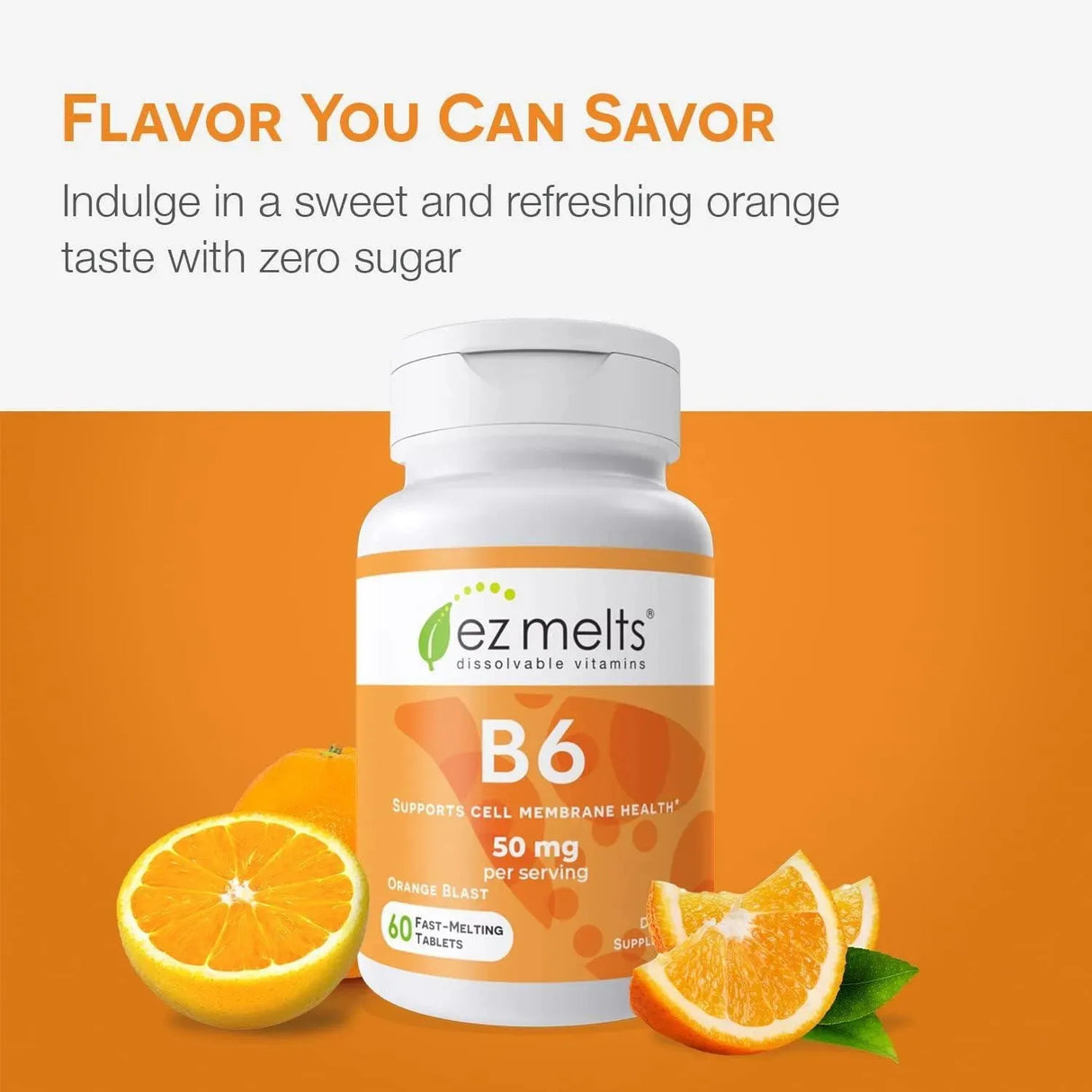 EZ MELTS - EZ Melts Dissolvable Vitamin B6 50Mg. 60 Tabletas Disolubles - The Red Vitamin MX - Suplementos Alimenticios - {{ shop.shopifyCountryName }}