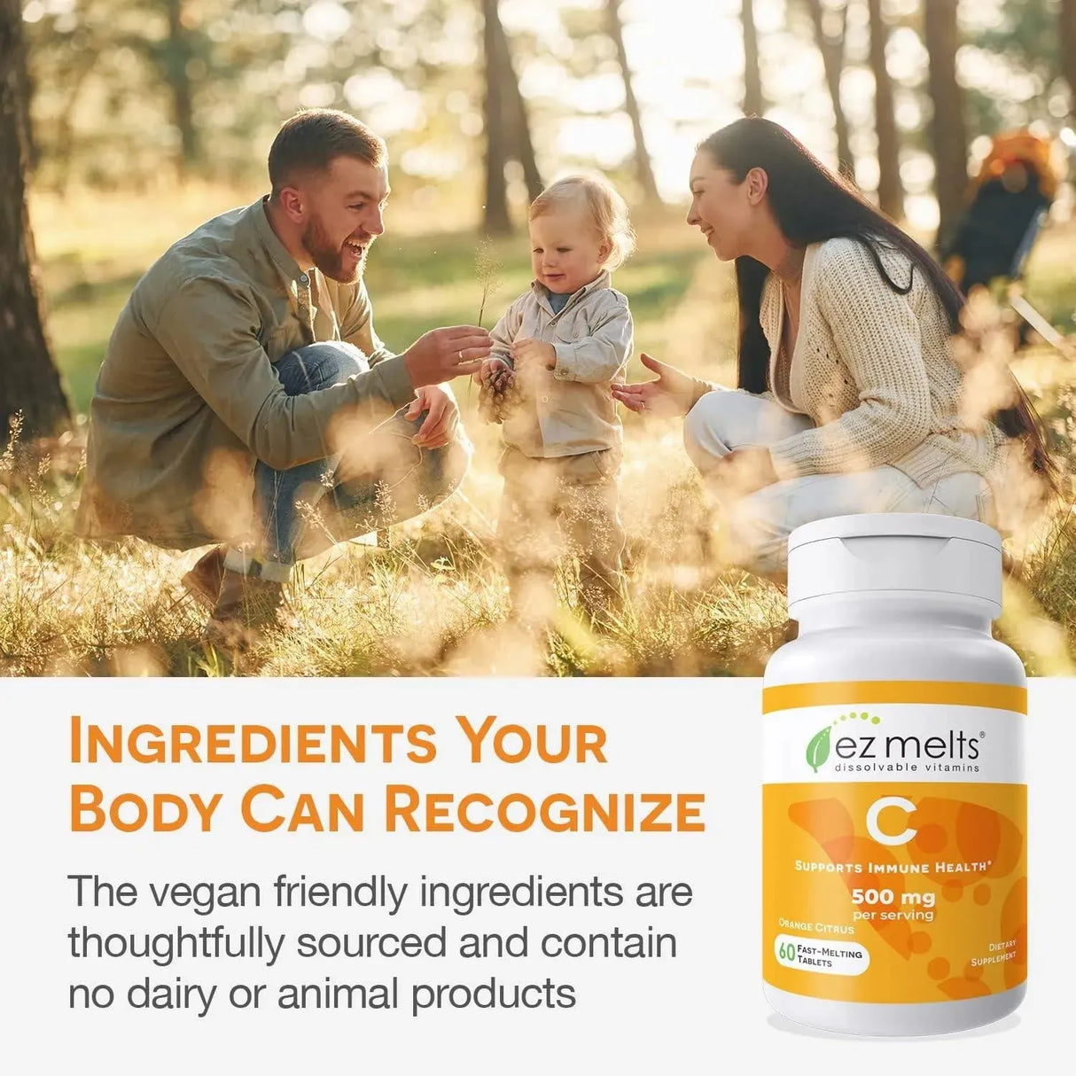 EZ MELTS - EZ Melts Dissolvable Vitamin C 500Mg. 60 Tabletas Disolubles - The Red Vitamin MX - Suplementos Alimenticios - {{ shop.shopifyCountryName }}