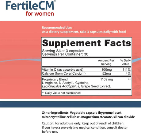 FAIRHAVEN HEALTH - Fairhaven Health FertileCM Fertility Supplement For Women 90 Capsulas - The Red Vitamin MX - Suplementos Alimenticios - {{ shop.shopifyCountryName }}