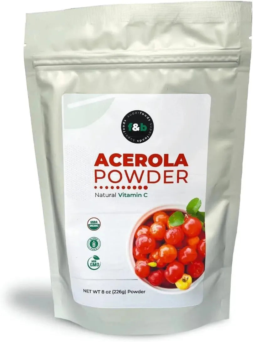 F&B SUPERFOODS - f&b superfoods Pure Organic Acerola Cherry Powder 226Gr. - The Red Vitamin MX - Suplementos Alimenticios - {{ shop.shopifyCountryName }}