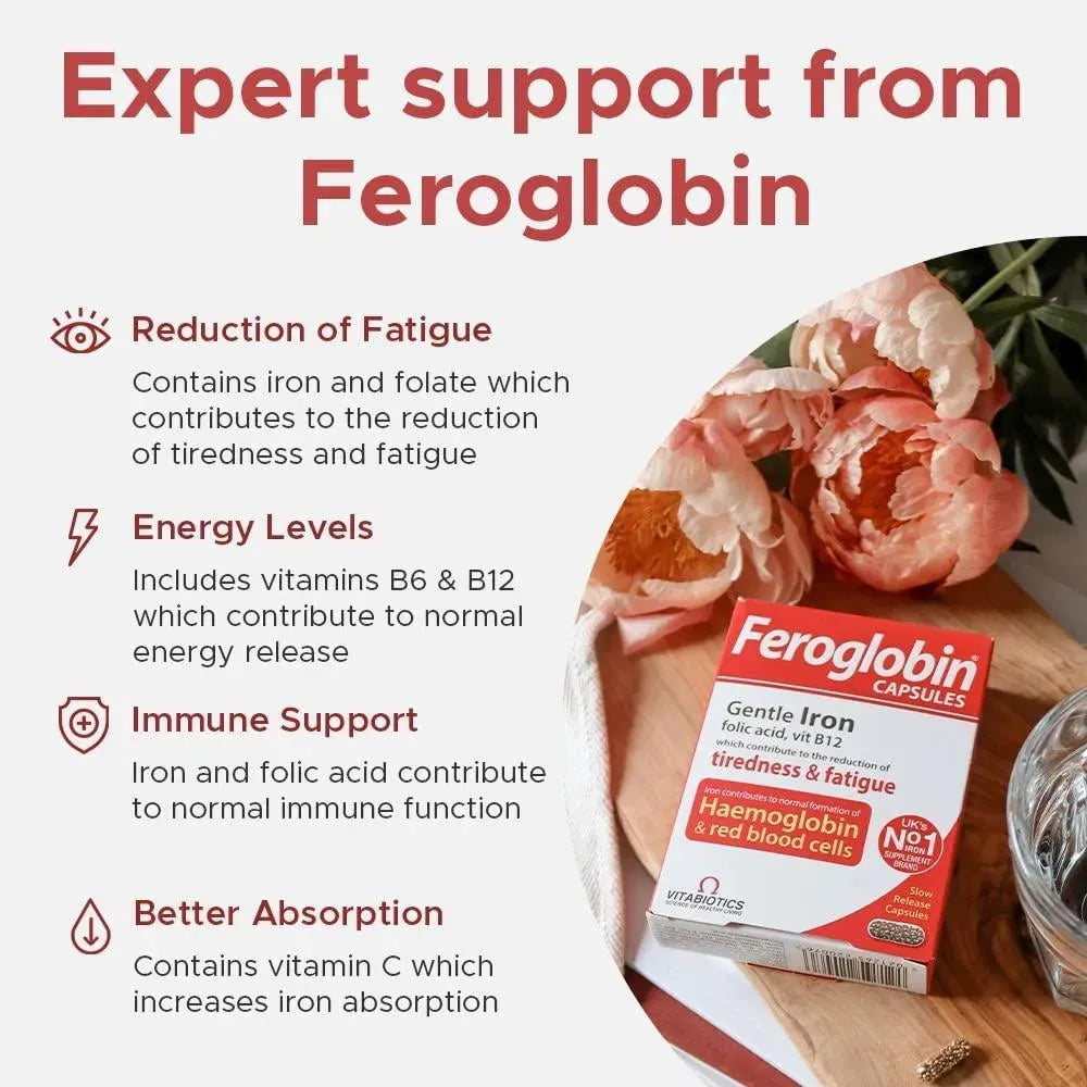 FEROGLOBIN - Feroglobin Gentle Iron 30 Capsulas - The Red Vitamin MX - Suplementos Alimenticios - {{ shop.shopifyCountryName }}