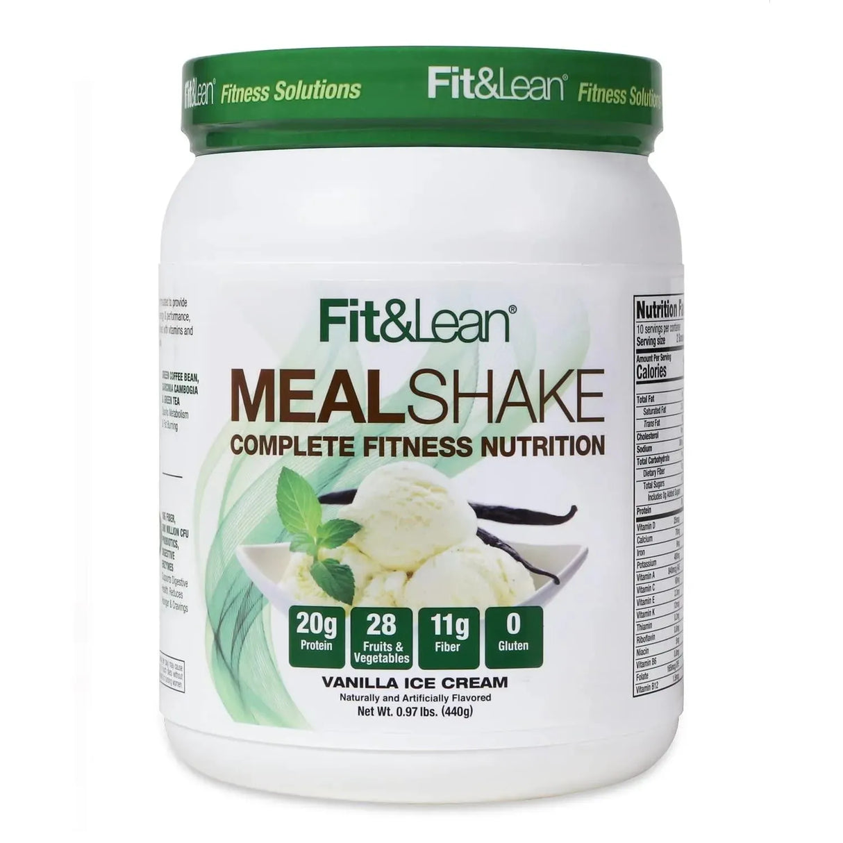 FIT & LEAN - Fit & Lean Meal Shake Fat Burning 10 Servicios 440Gr. Vanilla - The Red Vitamin MX - Suplementos Alimenticios - {{ shop.shopifyCountryName }}