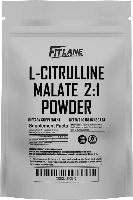 FIT LANE NUTRITION - Fit Lane Nutrition L Citrulline Malate 2 1 Powder 300Gr. - The Red Vitamin MX - Suplementos Alimenticios - {{ shop.shopifyCountryName }}