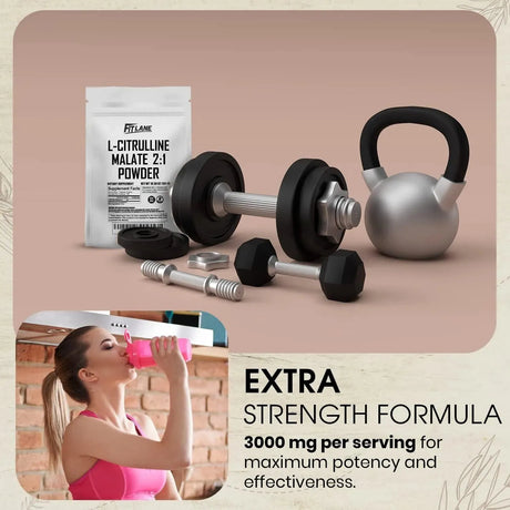 FIT LANE NUTRITION - Fit Lane Nutrition L Citrulline Malate 2 1 Powder 300Gr. - The Red Vitamin MX - Suplementos Alimenticios - {{ shop.shopifyCountryName }}