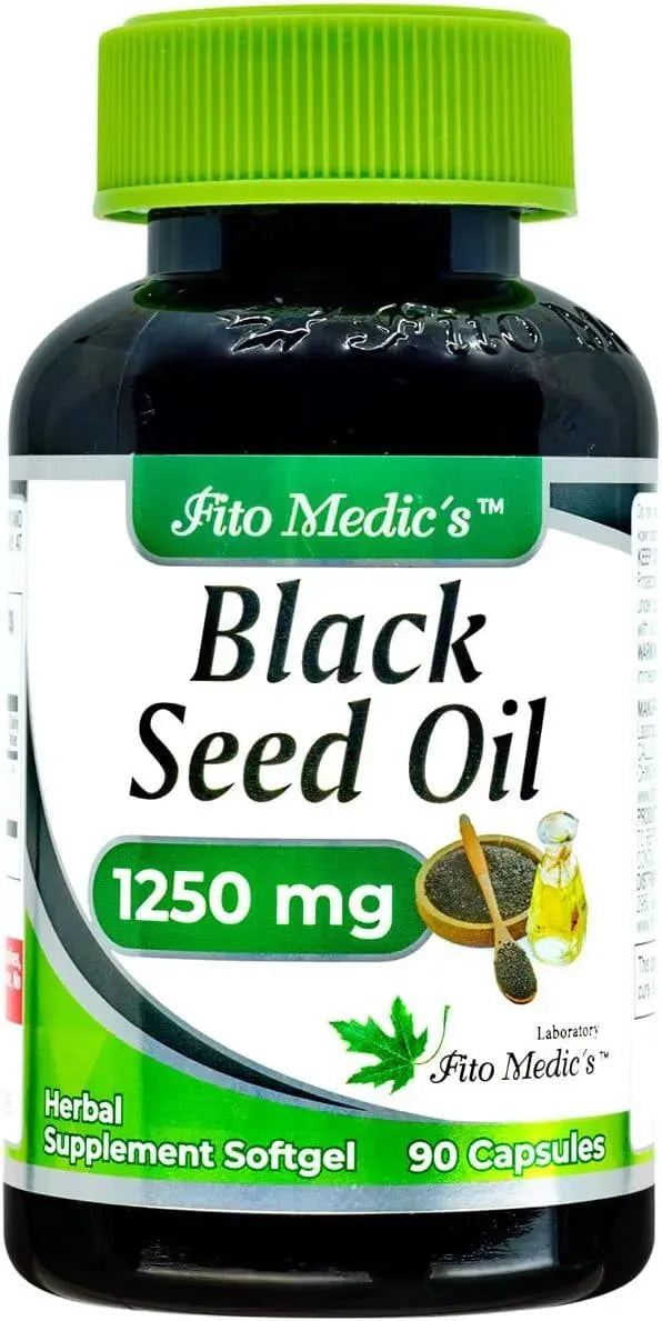 FITO MEDIC´S - FITO MEDIC'S Black Seed Oil 1250Mg. 90 Capsulas - The Red Vitamin MX - Suplementos Alimenticios - {{ shop.shopifyCountryName }}