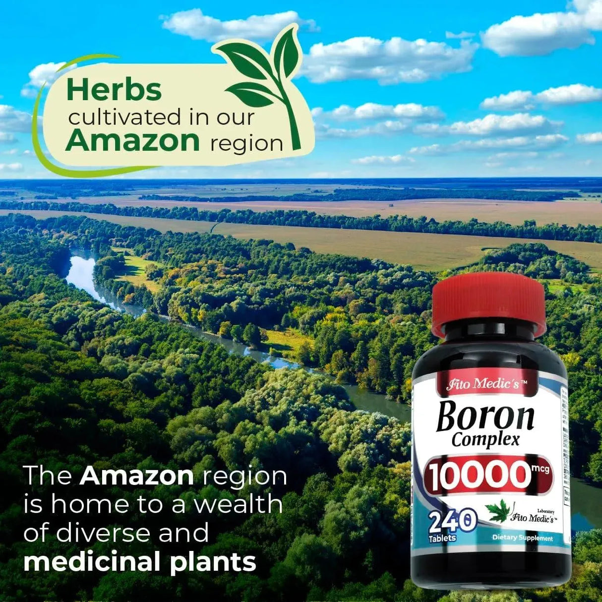 FITO MEDIC´S - FITO MEDIC'S Boron 10Mg. 240 Tabletas - The Red Vitamin MX - Suplementos Alimenticios - {{ shop.shopifyCountryName }}