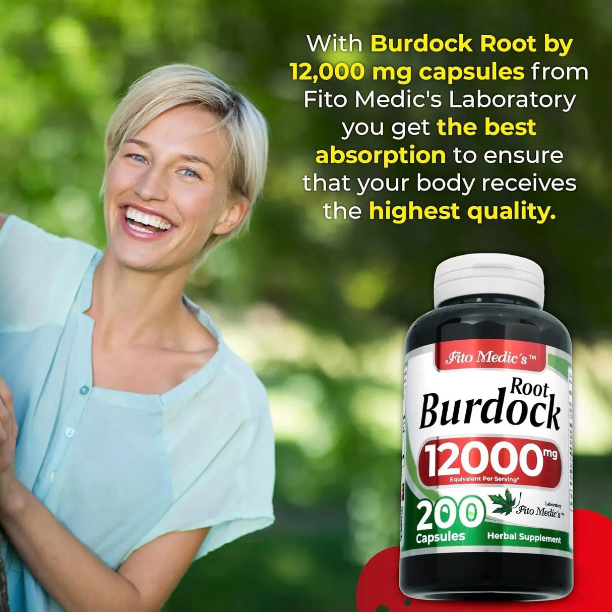 FITO MEDIC´S - FITO MEDIC'S Burdock Root 12,000Mg. 120 Capsulas - The Red Vitamin MX - Suplementos Alimenticios - {{ shop.shopifyCountryName }}