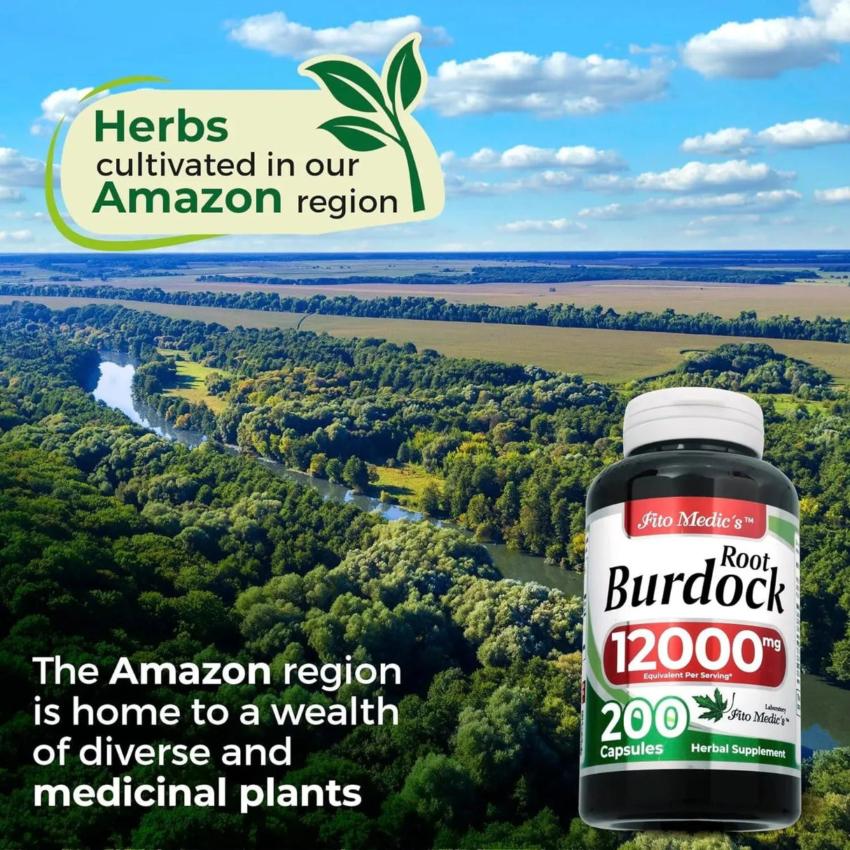 FITO MEDIC´S - FITO MEDIC'S Burdock Root 12,000Mg. 120 Capsulas - The Red Vitamin MX - Suplementos Alimenticios - {{ shop.shopifyCountryName }}