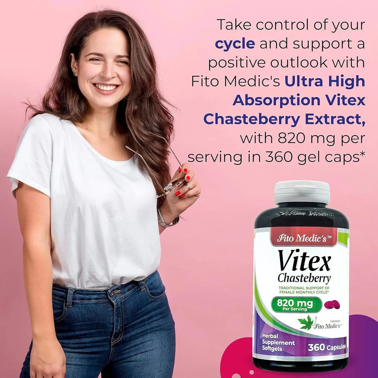 FITO MEDIC´S - FITO MEDIC'S Lab Baya Casto 820Mg. 360 Capsulas - The Red Vitamin MX - Suplementos Alimenticios - {{ shop.shopifyCountryName }}