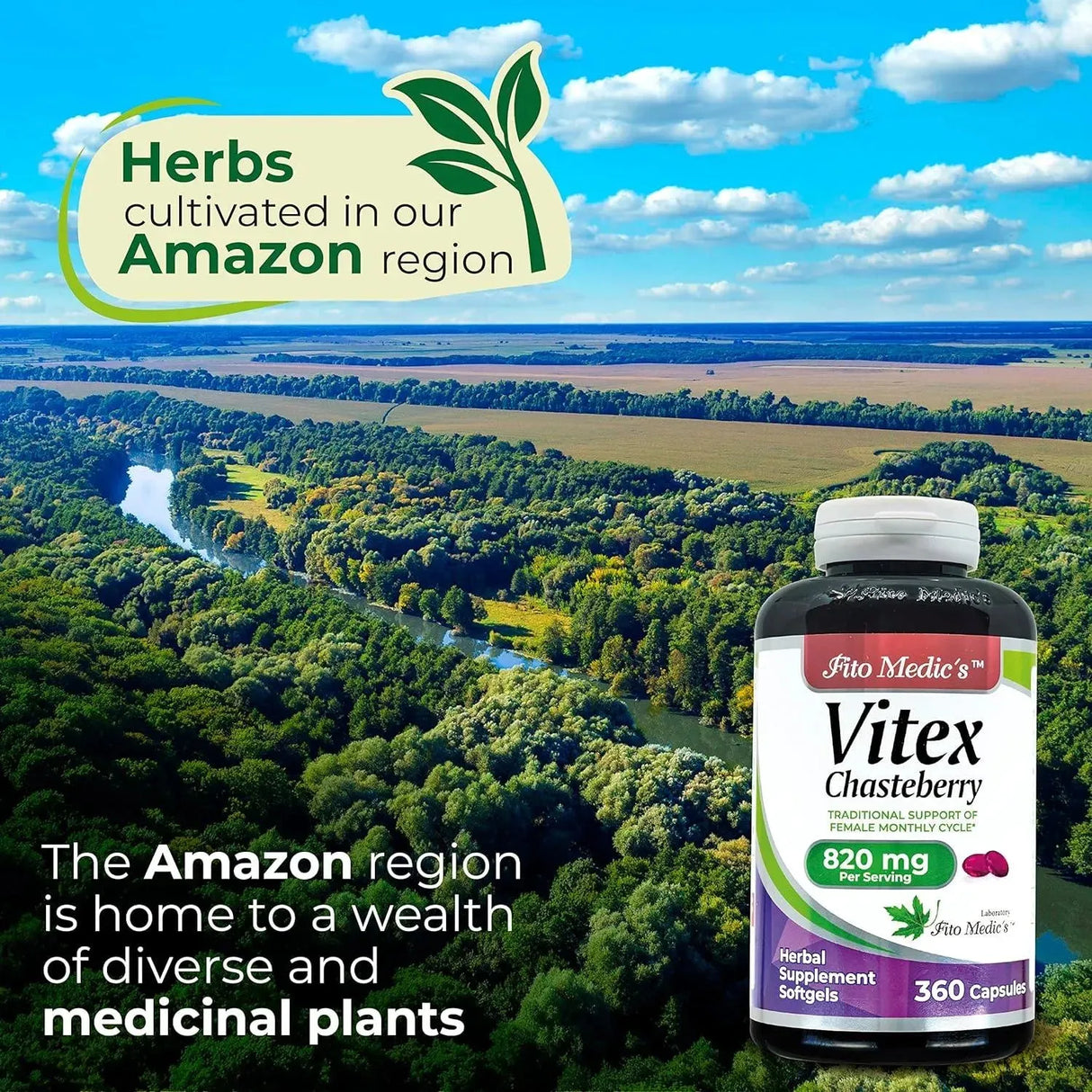FITO MEDIC´S - FITO MEDIC'S Lab Baya Casto 820Mg. 360 Capsulas - The Red Vitamin MX - Suplementos Alimenticios - {{ shop.shopifyCountryName }}