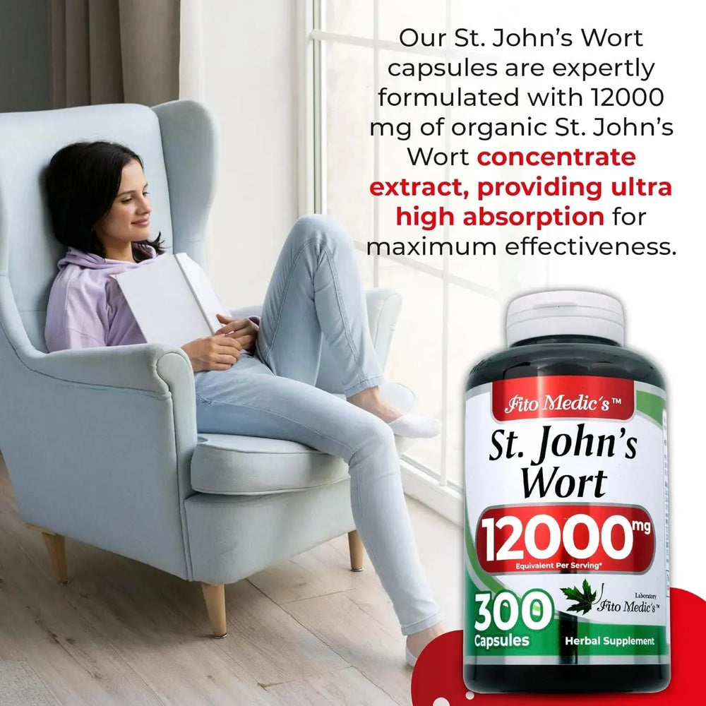 FITO MEDIC´S - FITO MEDIC'S st Johns Wort 12,000Mg. 300 Capsulas - The Red Vitamin MX - Suplementos Alimenticios - {{ shop.shopifyCountryName }}