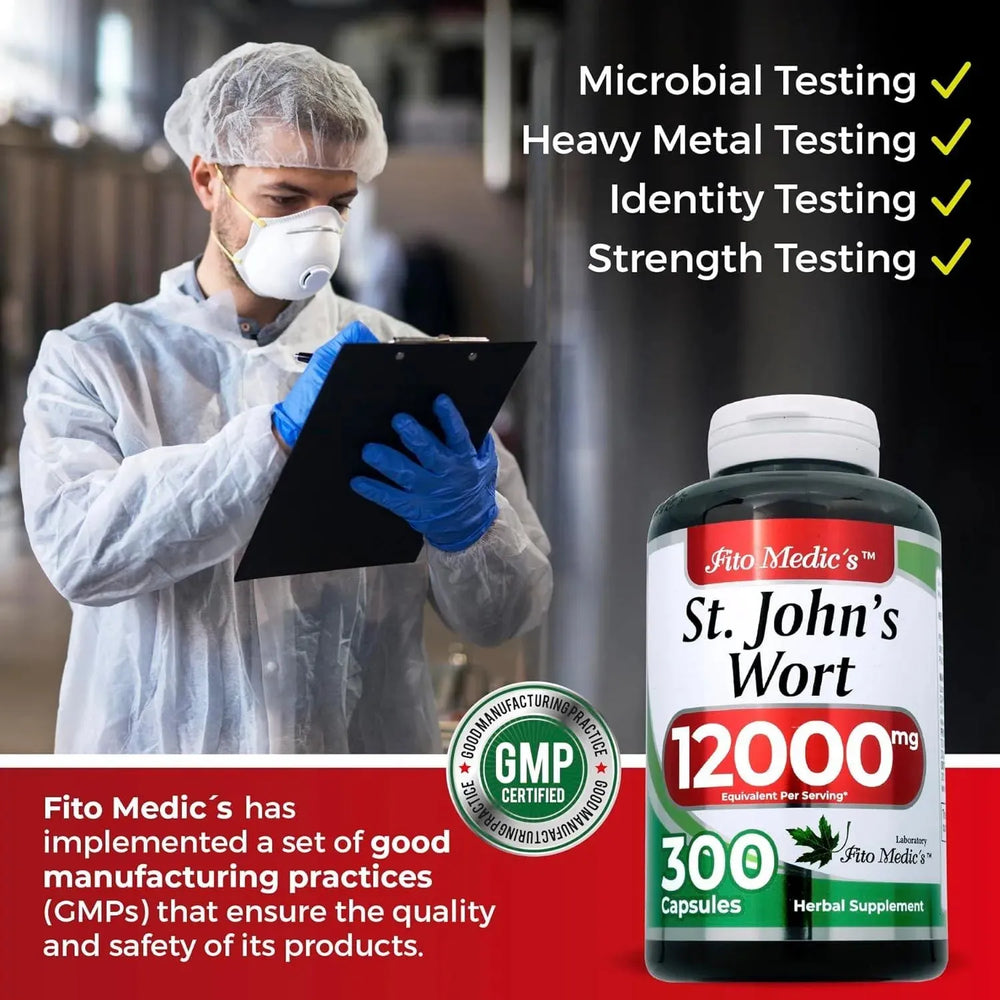 FITO MEDIC´S - FITO MEDIC'S st Johns Wort 12,000Mg. 300 Capsulas - The Red Vitamin MX - Suplementos Alimenticios - {{ shop.shopifyCountryName }}