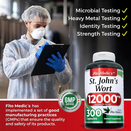 FITO MEDIC´S - FITO MEDIC'S st Johns Wort 12,000Mg. 300 Capsulas - The Red Vitamin MX - Suplementos Alimenticios - {{ shop.shopifyCountryName }}