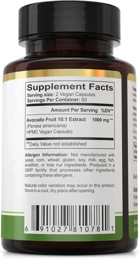 FLORIDA HERBAL PHARMACY - Florida Herbal Pharmacy Avocado Fruit Extract 120 Capsulas - The Red Vitamin MX - Suplementos Alimenticios - {{ shop.shopifyCountryName }}