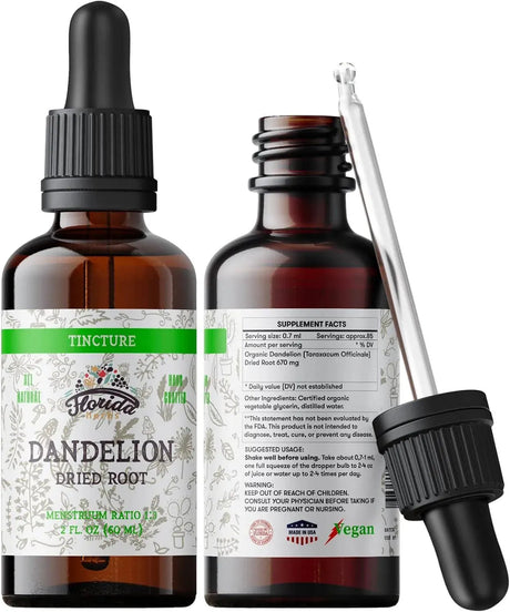 FLORIDA HERBS - Florida Herbs Dandelion Root Tincture 60Ml. - The Red Vitamin MX - Suplementos Alimenticios - {{ shop.shopifyCountryName }}