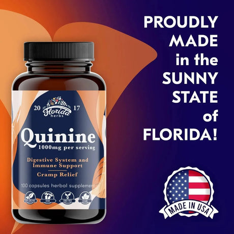 FLORIDA HERBS - Florida Herbs Quinine 1000Mg. 100 Capsulas - The Red Vitamin MX - Suplementos Alimenticios - {{ shop.shopifyCountryName }}