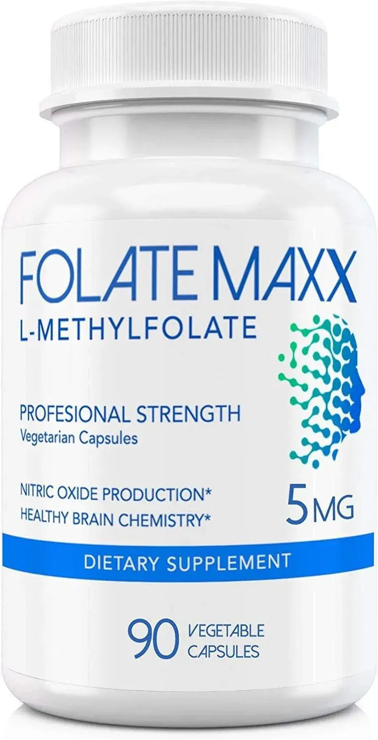 FOLATEMAXX - FolateMaxx L-Methylfolate 5Mg. 90 Capsulas - The Red Vitamin MX - Suplementos Alimenticios - {{ shop.shopifyCountryName }}