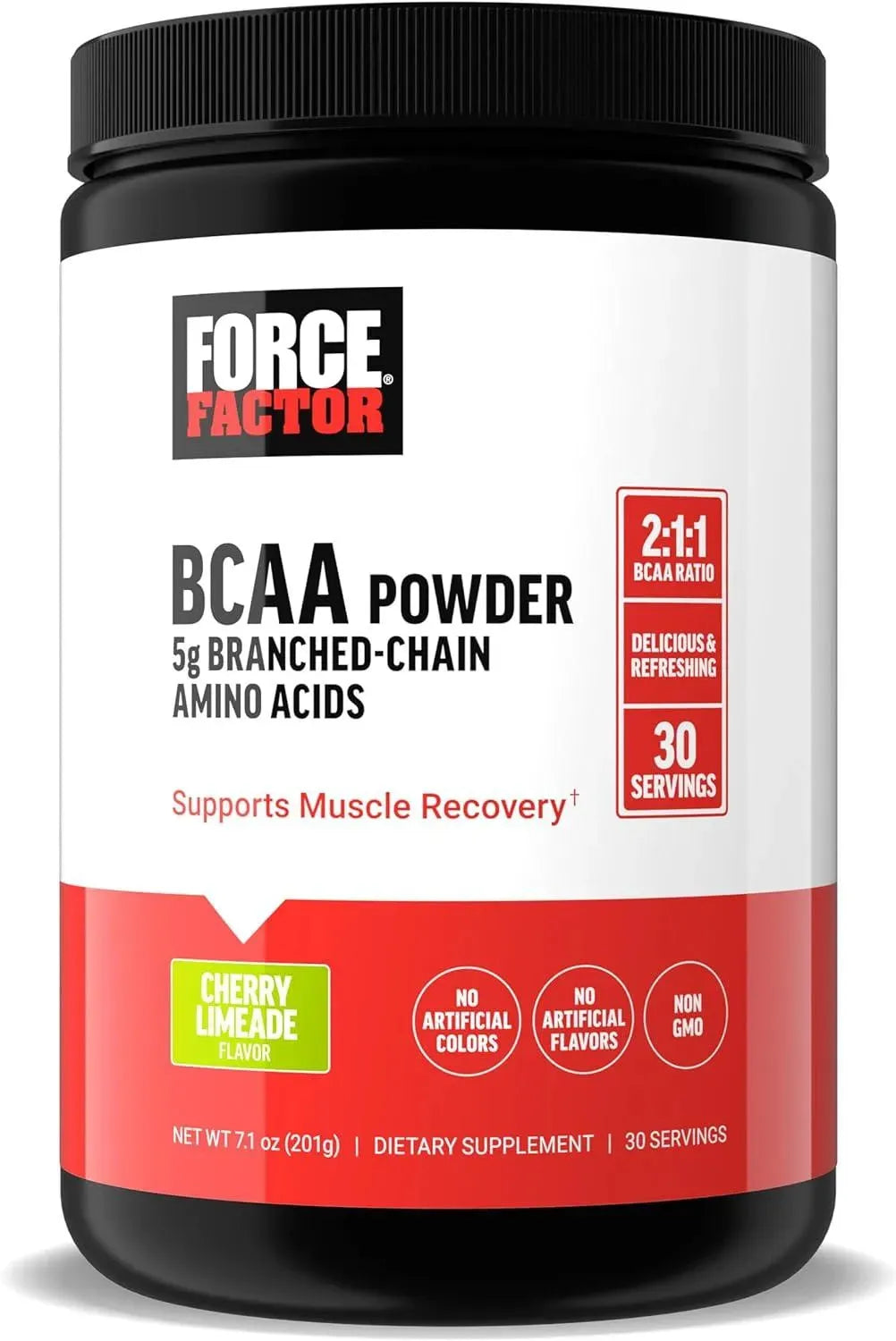 FORCE FACTOR - Force Factor BCAA Amino Acids Supplement 2:1:1 30 Servicios Cherry Limeade 201Gr. - The Red Vitamin MX - Suplementos Alimenticios - {{ shop.shopifyCountryName }}