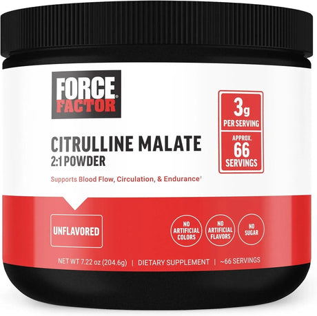 FORCE FACTOR - FORCE FACTOR Citrulline Malate 2:1 Powder 204.6Gr. - The Red Vitamin MX - Suplementos Alimenticios - {{ shop.shopifyCountryName }}