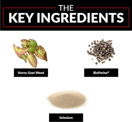 FORCE FACTOR - Force Factor Horny Goat Weed Max 1500Mg. 90 Capsulas - The Red Vitamin MX - Suplementos Alimenticios - {{ shop.shopifyCountryName }}