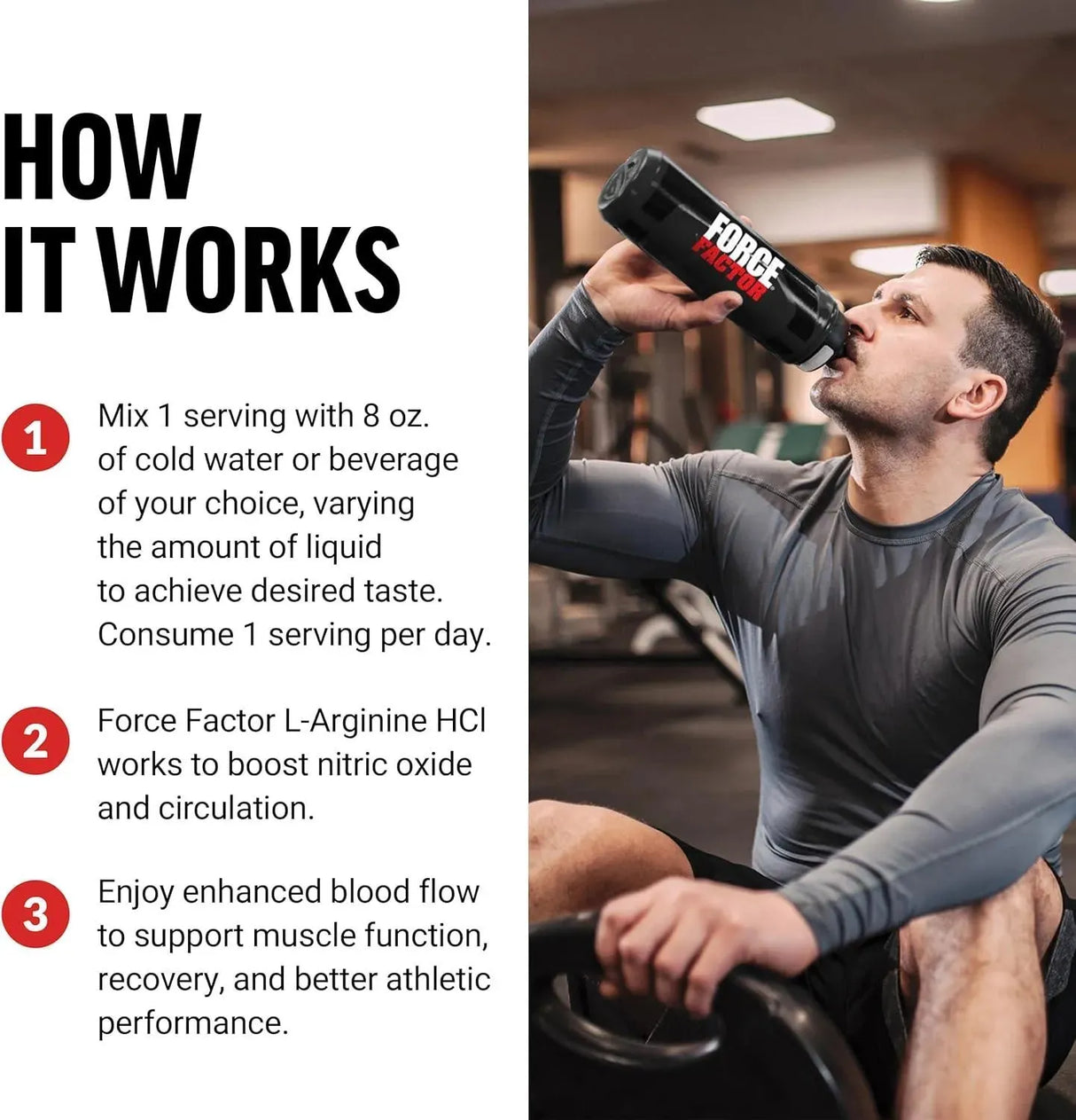 FORCE FACTOR - FORCE FACTOR L Arginine HCL 186Gr. - The Red Vitamin MX - Suplementos Alimenticios - {{ shop.shopifyCountryName }}