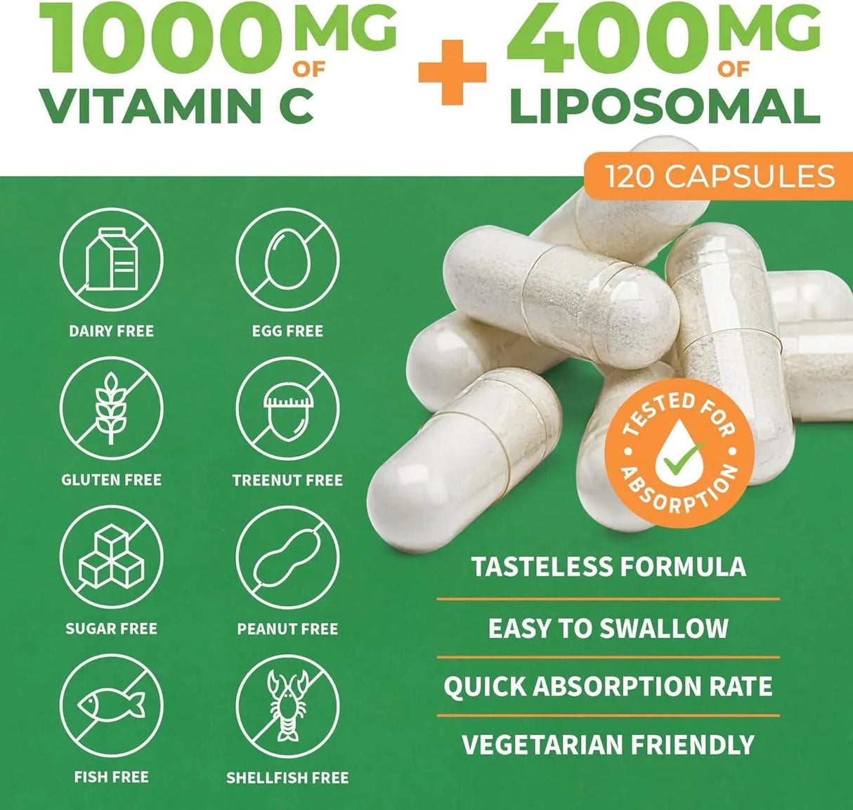 FOREST LEAF - ForestLeaf Liposomal C 1000Mg. 120 Capsulas - The Red Vitamin MX - Suplementos Alimenticios - {{ shop.shopifyCountryName }}