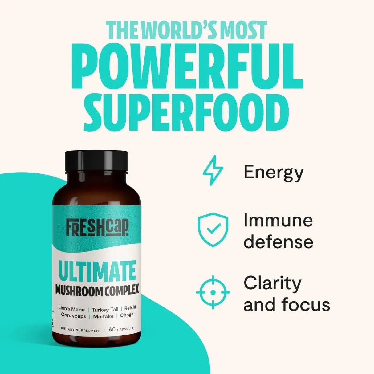 FRESHCAP - FreshCap Ultimate Mushroom Complex - The Red Vitamin MX - Suplementos Alimenticios - {{ shop.shopifyCountryName }}