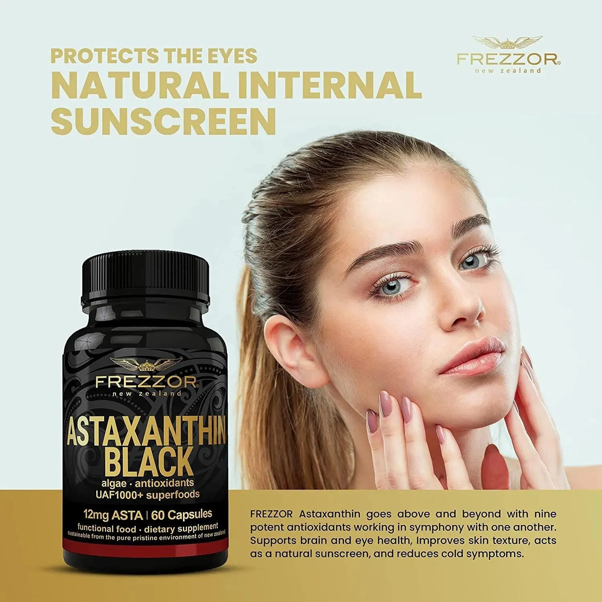 FREZZOR - FREZZOR Astaxanthin Black 12Mg. 60 Capsulas - The Red Vitamin MX - Suplementos Alimenticios - {{ shop.shopifyCountryName }}
