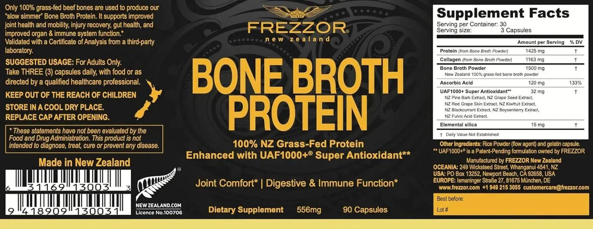 FREZZOR - FREZZOR Bone Broth Protein 90 Capsulas 2 Pack - The Red Vitamin MX - Suplementos Alimenticios - {{ shop.shopifyCountryName }}