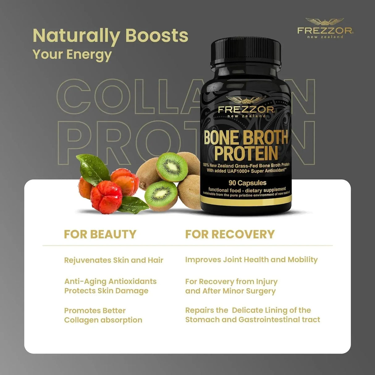 FREZZOR - FREZZOR Bone Broth Protein 90 Capsulas 2 Pack - The Red Vitamin MX - Suplementos Alimenticios - {{ shop.shopifyCountryName }}