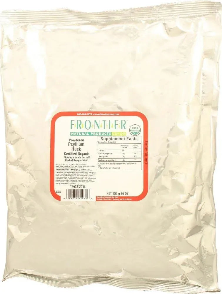 FRONTIER - Frontier Co-op Organic Psyllium Husk 453Gr. - The Red Vitamin MX - Suplementos Alimenticios - {{ shop.shopifyCountryName }}